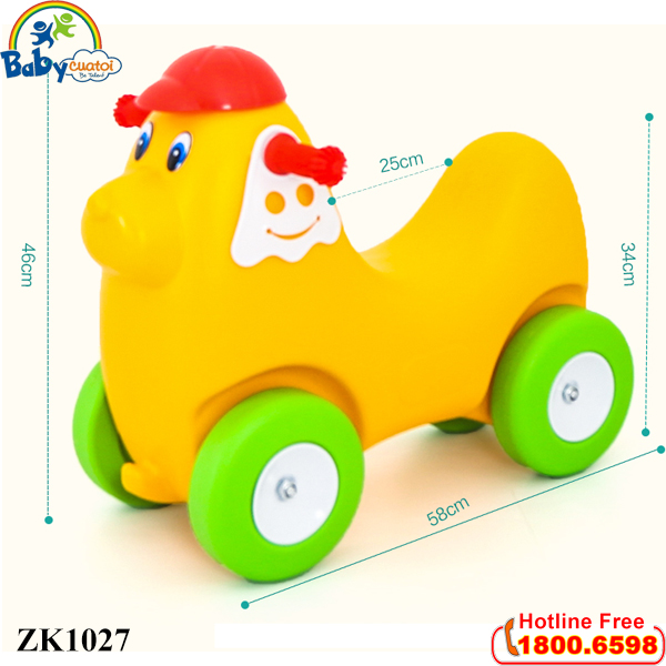 Xe chòi chân nhập khẩu Cún con ZK1027