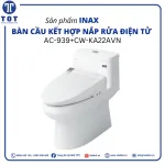 Bàn Cầu Kết Hợp Nắp Rửa Điện Tử INAX AC-939+CW-KA22AVN