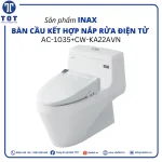 Bàn Cầu Kết Hợp Với Nắp Rửa Điện Tử INAX AC-1035+CW-KA22AVN