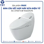 Bàn Cầu Kết Hợp Với Nắp Rửa Điện Tử INAX AC-2700+CW-KA22AVN