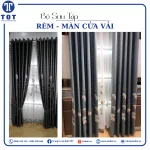 Rèm Cửa Phòng Ngủ 2 Lớp Có Họa Tiết