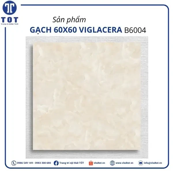 Gạch lát nền Viglacera 60x60 B6004