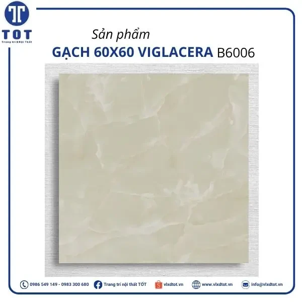 Gạch lát nền Viglacera 60x60 B6006