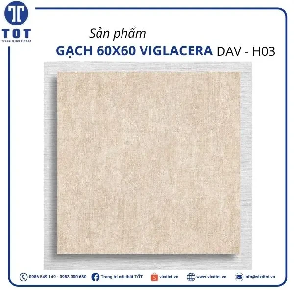 Gạch lát nền Viglacera 60x60 DAV - HO3