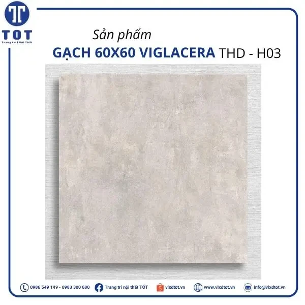 Gạch lát nền Viglacera 60x60 THD - H03