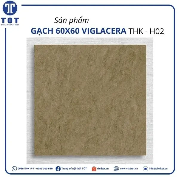 Gạch lát nền Viglacera 60x60 THK - H02