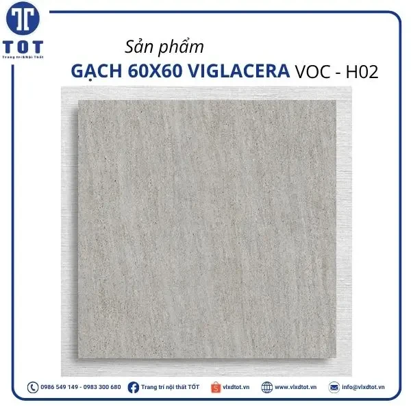 Gạch lát nền Viglacera 60x60 VOC - H02