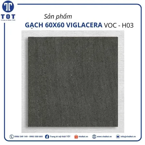 Gạch lát nền Viglacera 60x60 VOC - H03