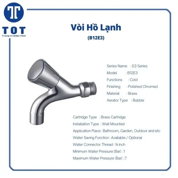 Vòi hồ lạnh ONIMI B12E3