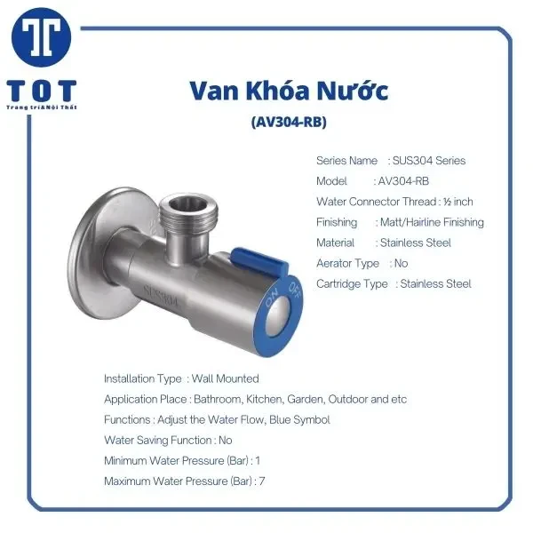Van khóa nước âm tường ONIMI AV304-RB