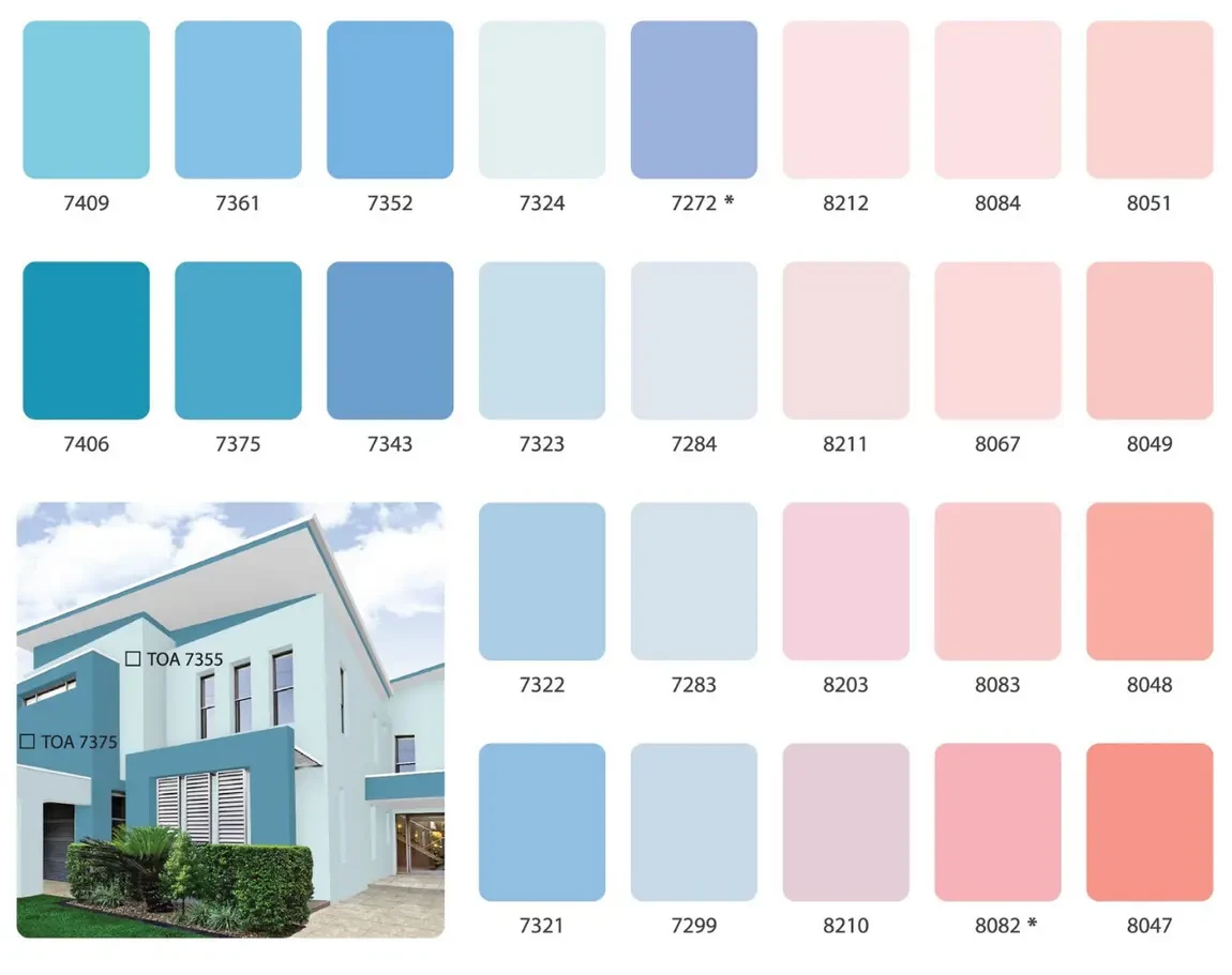 Bảng màu sơn TOA