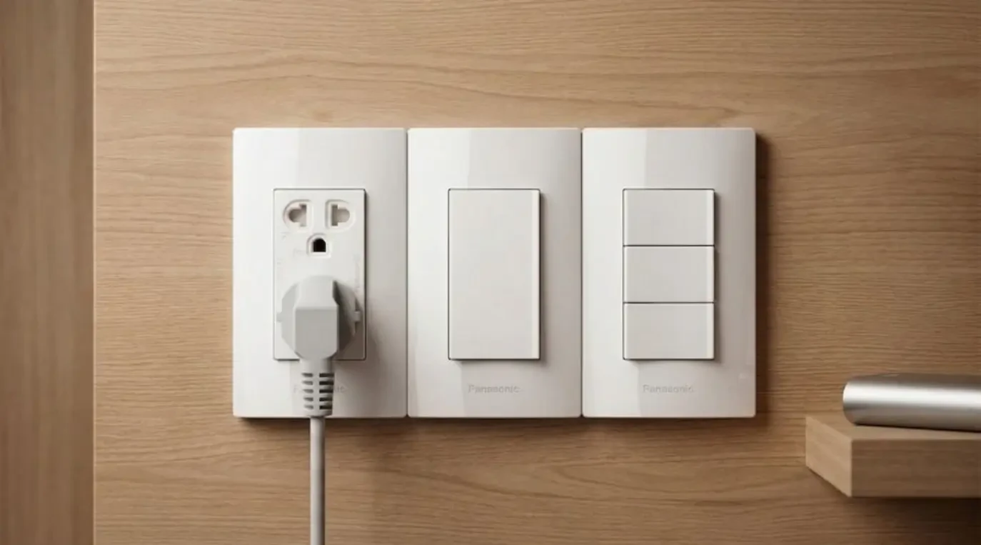 Hình minh họa công tắc ổ cắm