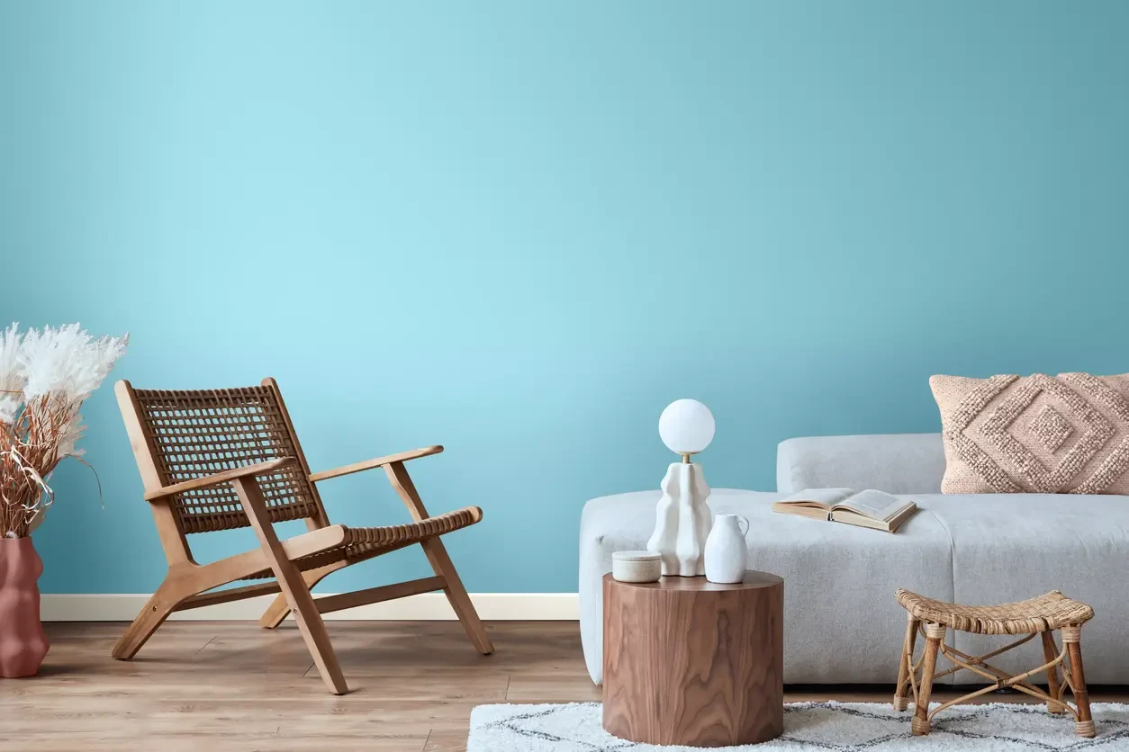 Hình minh họa sơn nước và nội thất