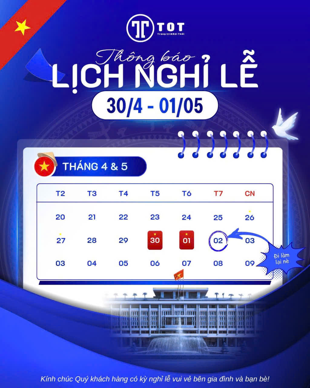 Thông báo nghỉ lễ