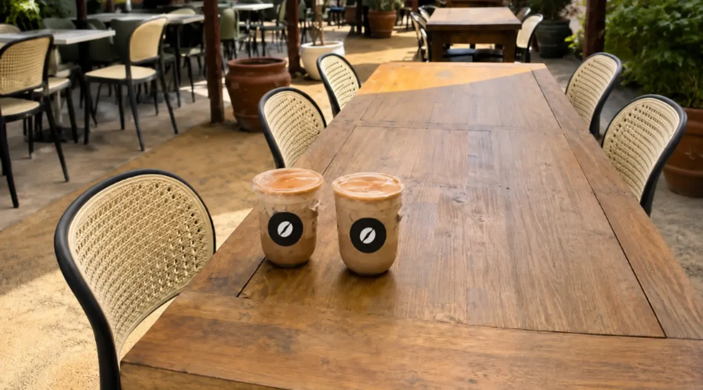 Hình minh họa sản phẩm ghế nhựa cho quán cafe