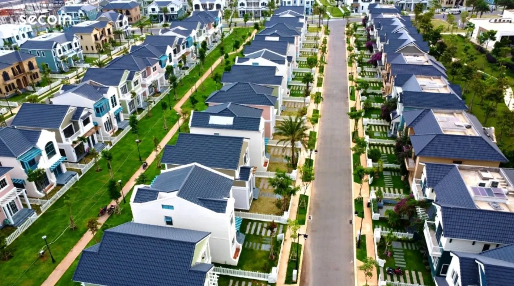 Hình minh họa khu dân cư mái ngói xi măng