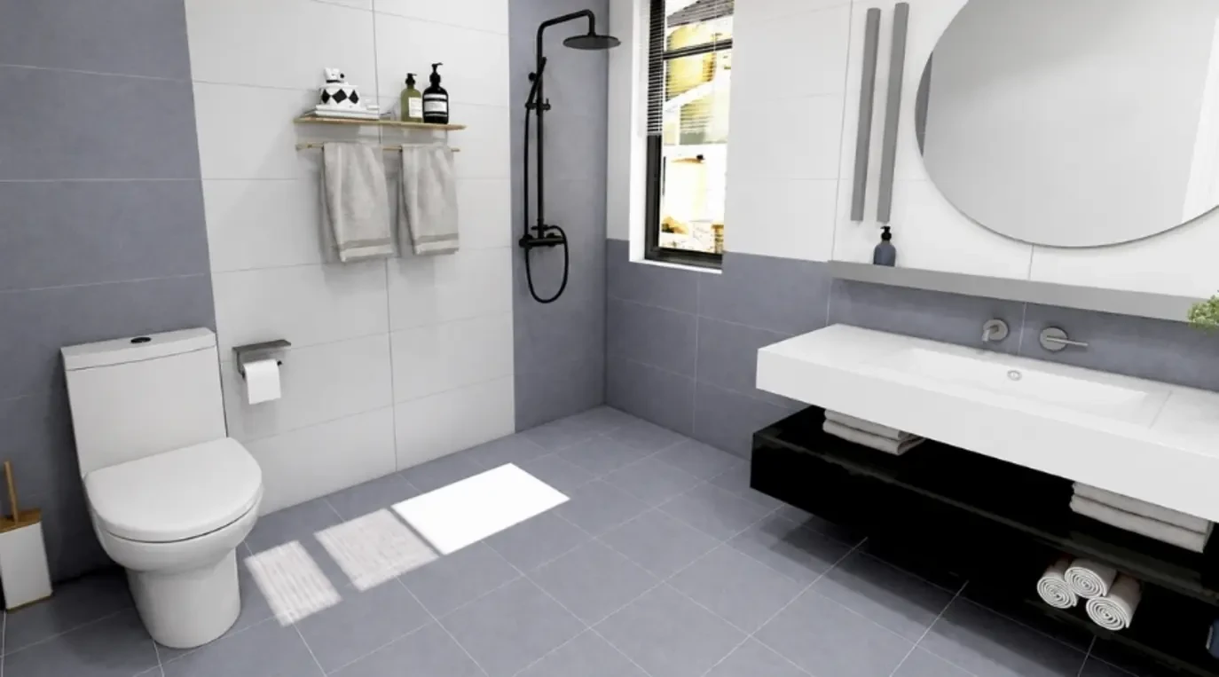 Hình minh họa gạch Prime ốp lát cho nhà tắm