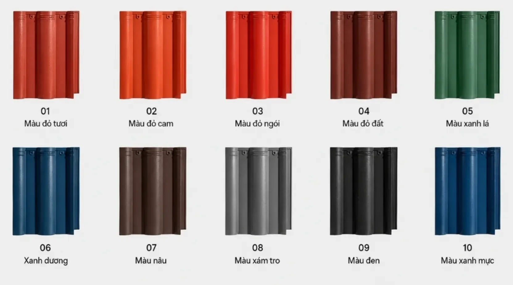Các sản phẩm ngói xi măng Nippon