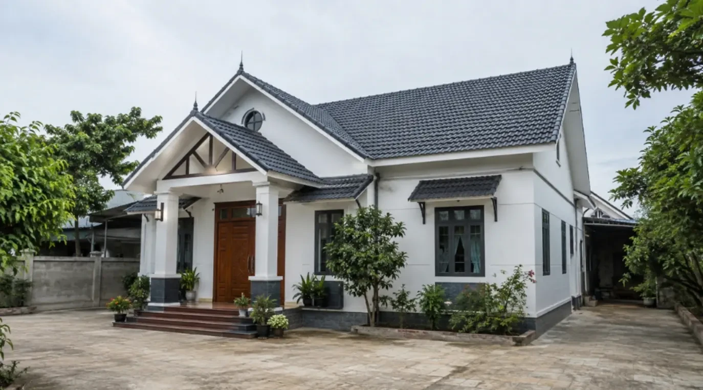 Công trình ngói lợp nhà mái Thái