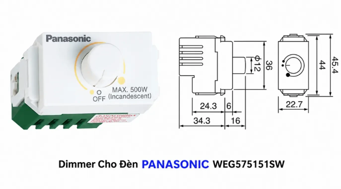 Dimmer cho đèn Panasonic WEG575151SW