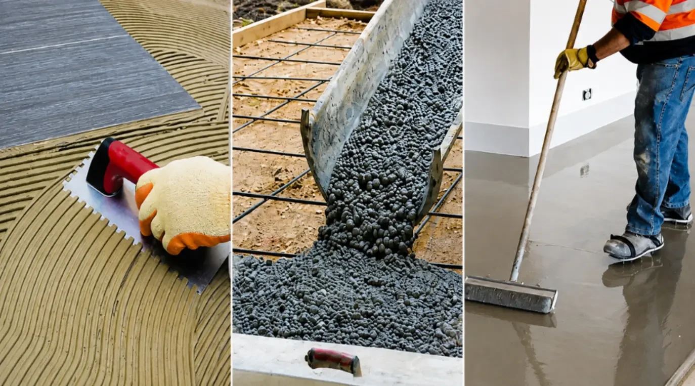 Các quá trình sử dụng phụ gia xây dựng