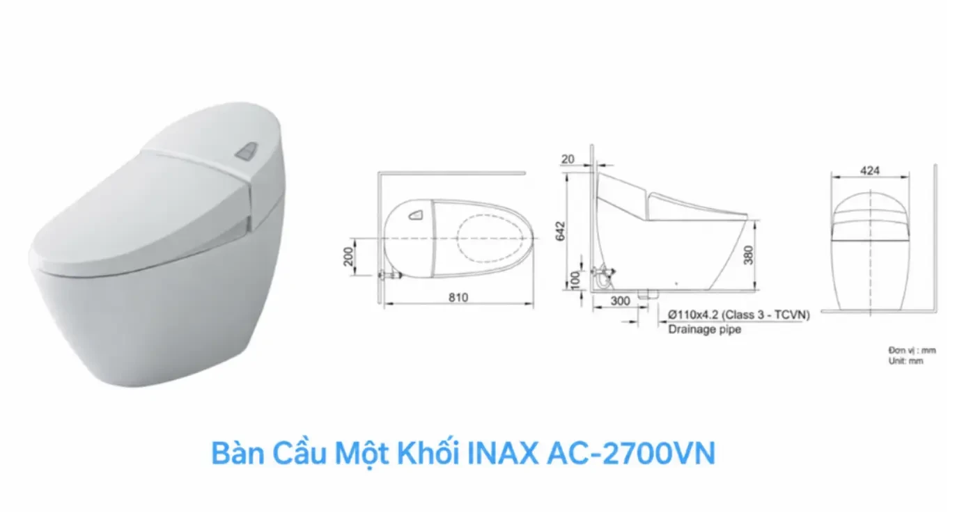 Bàn cầu một khối Inax AC-27000VN