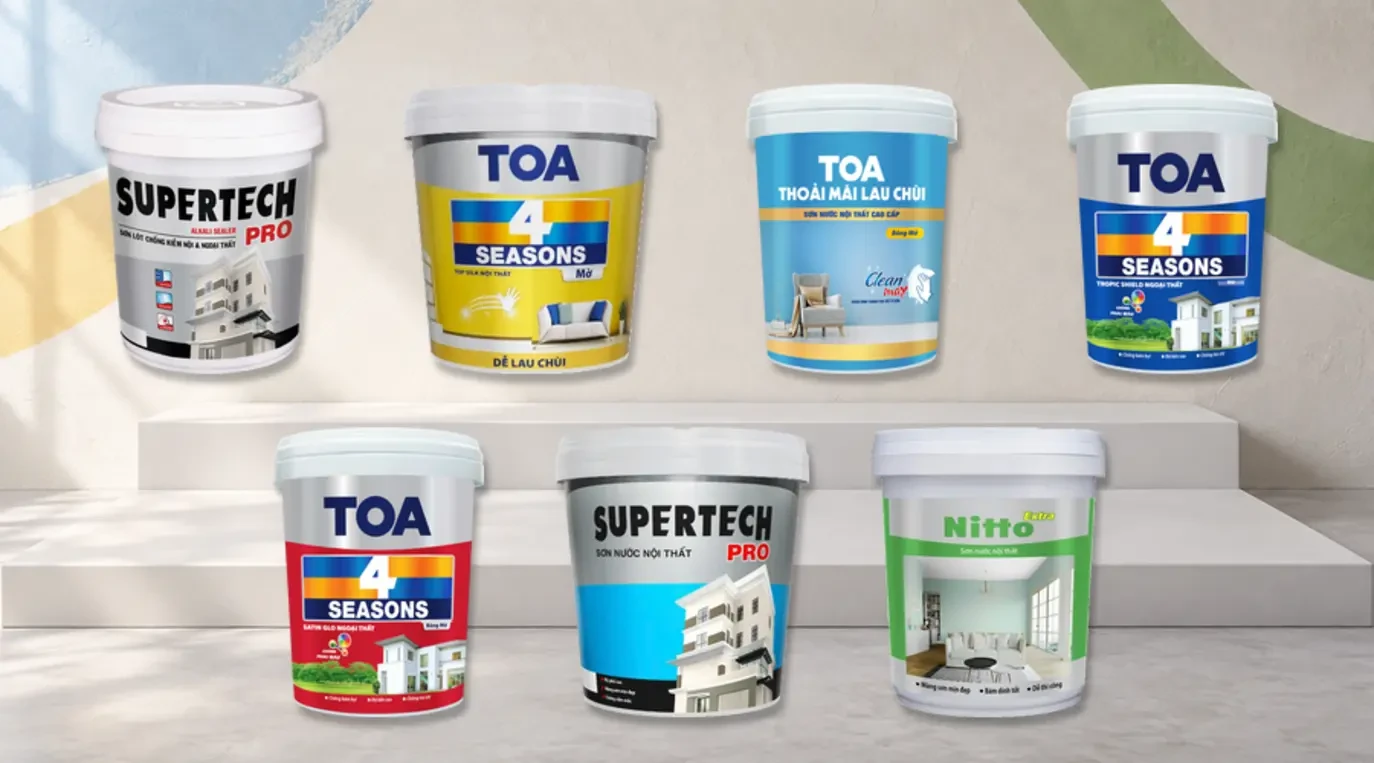 Sản phẩm sơn Toa cho nội thất và ngoại thất