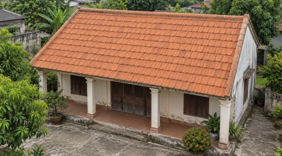 Công trình nhà ở ngói đất nung 22
