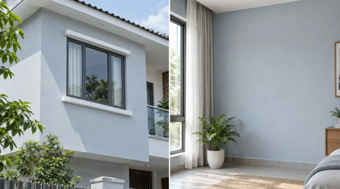 Sơn nội thất và sơn ngoại thất