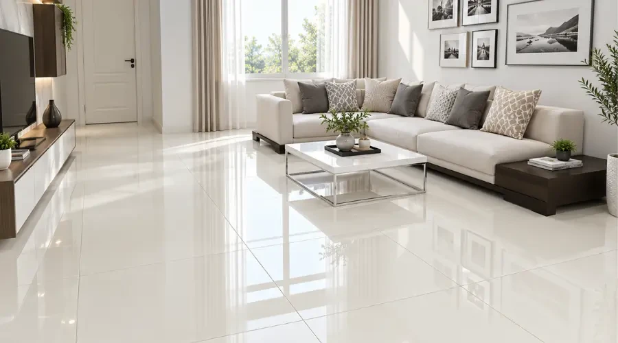 Gạch lát nền bóng cho phòng khách