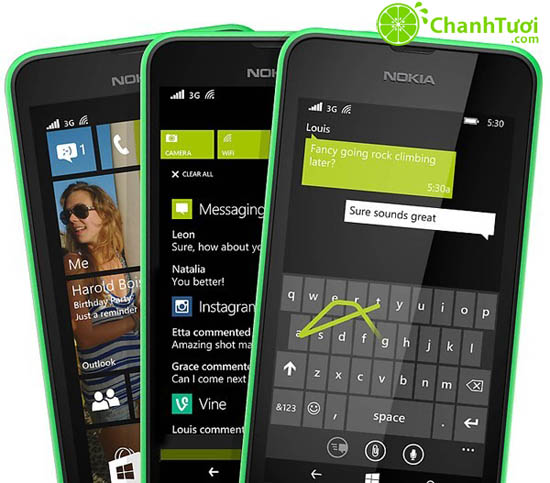 530k sở hữu ngay 1 điện thoại Nokia Lumia 530
