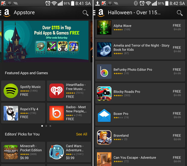 Amazon Apps miễn phí 38 apps chất lượng.