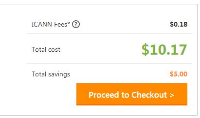 Domain 4,99 USD tại Godaddy
