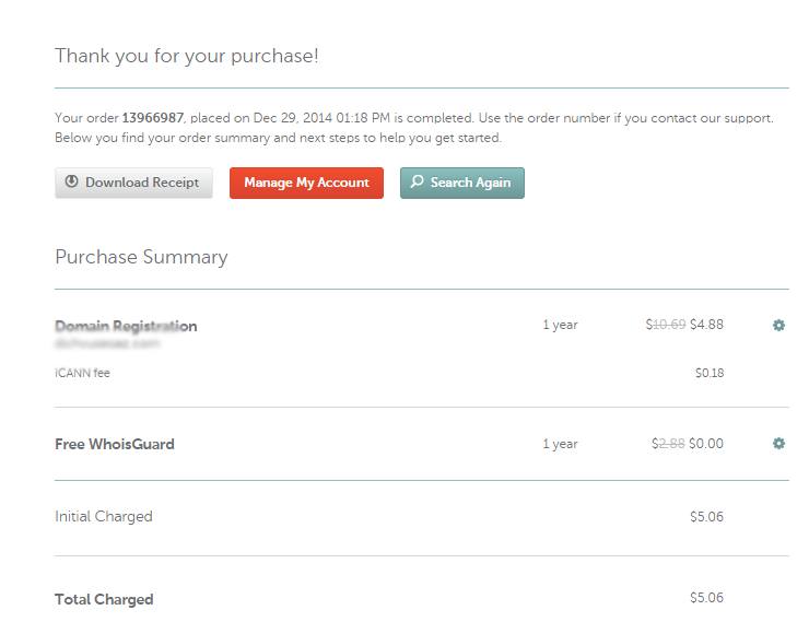 Domain NameCheap