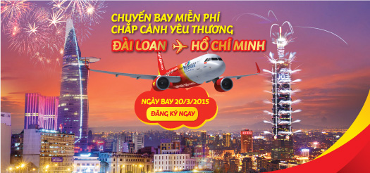 Đăng Ký Miễn phí 100% Đài Bắc - TP Hồ Chí Minh