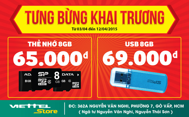 ViettelStore mừng khai trương giám giá hấp dẫn