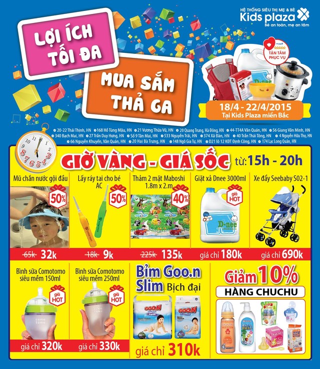 Khuyến mại Kidz Plaza tháng 4