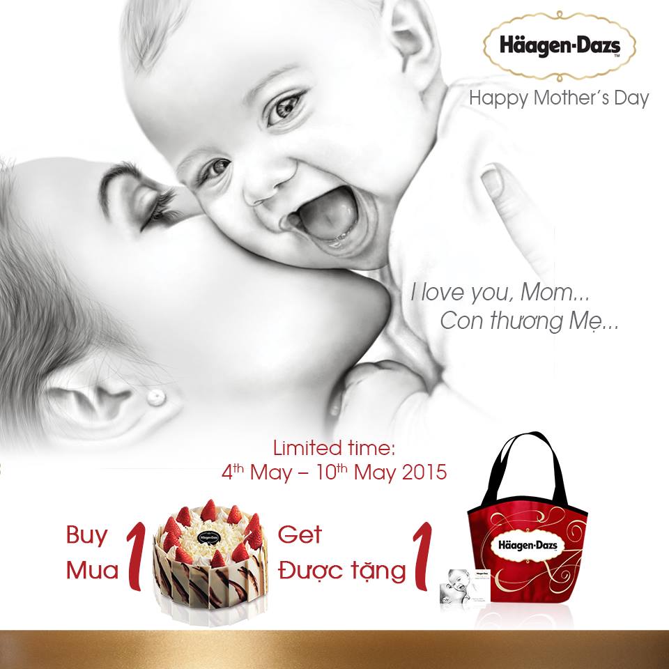 Khuyến mại mua 1 tặng 2 tại Häagen-Dazs