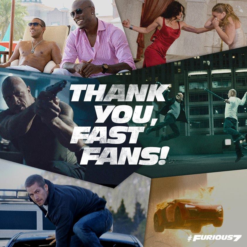 Mua 1 tặng 1 vé xem phim siêu phẩm Fast & Furious 7