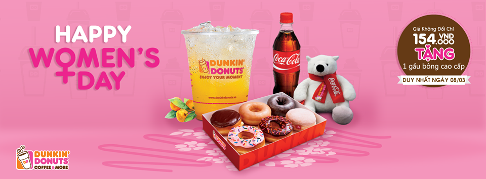 dunkin-donuts-khuyen-mai-quoc-te-phu-nu-83-tang-gau-bong-cao-cap
