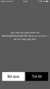 Xác nhận thực hiện chuyển đổi sang số serial sim 4G mới Xác nhận thực hiện chuyển đổi sang số serial sim 4G mới