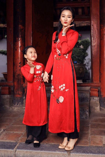 áo dài cách tân cho bé
