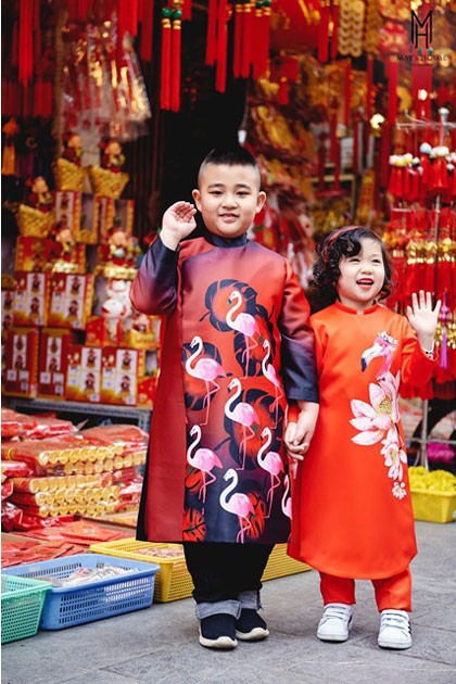 áo dài cách tân cho bé