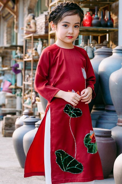 áo dài cách tân cho bé