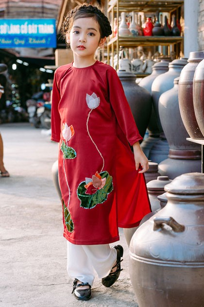 áo dài cách tân cho bé
