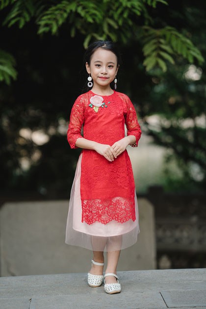 áo dài cách tân cho bé