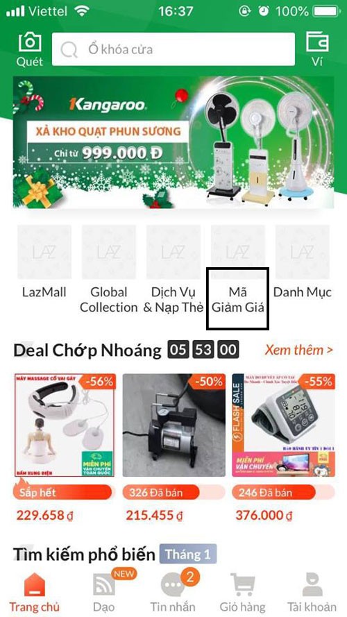 mã giảm giá Lazada