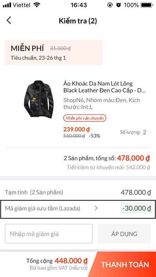 mã giảm giá Lazada