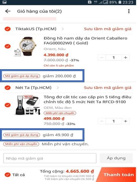 mã giảm giá Lazada