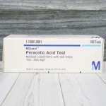 Peracetic Acid Test Method: colorimetric with test strips 5 - 10 - 20 - 30 - 50 mg/l MQuantTM